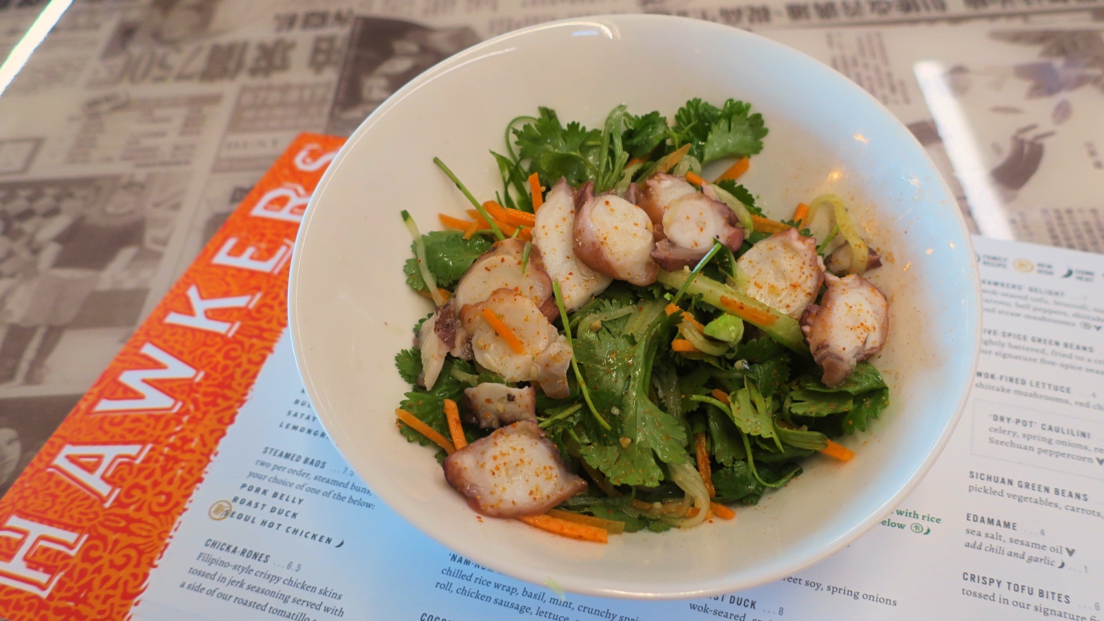 A photo preview of Hawkers’ menu Unpretentious Palate