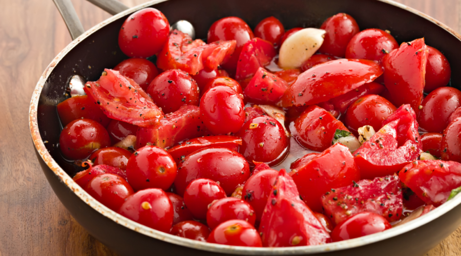 Unpretentious Cooking: Garlic and Herb Roasted Tomatoes