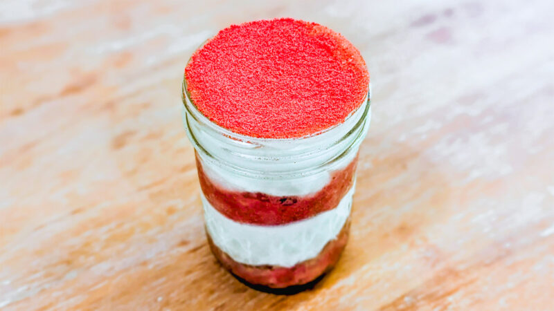 Strawberry tiramisu served in a mason jar. Matthew Krenz/UP